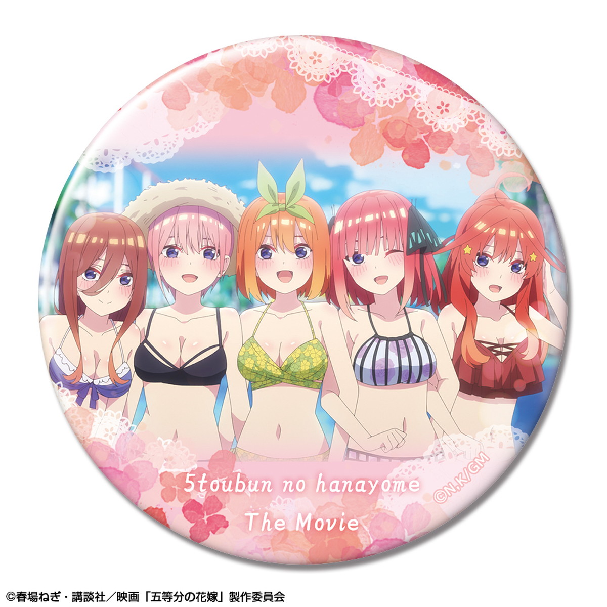 五等分の花嫁中野五月ハローキティ缶バッジ 48個 五等分の花嫁