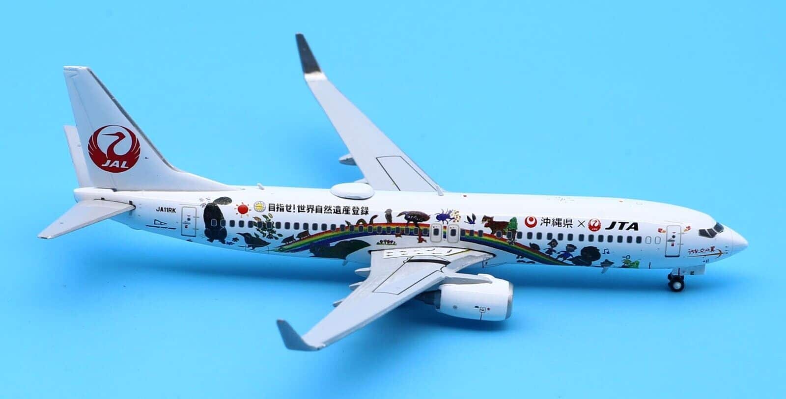 JC Wings 1:400 JAL Japan Transocean Air (JTA) Boeing B737-800w