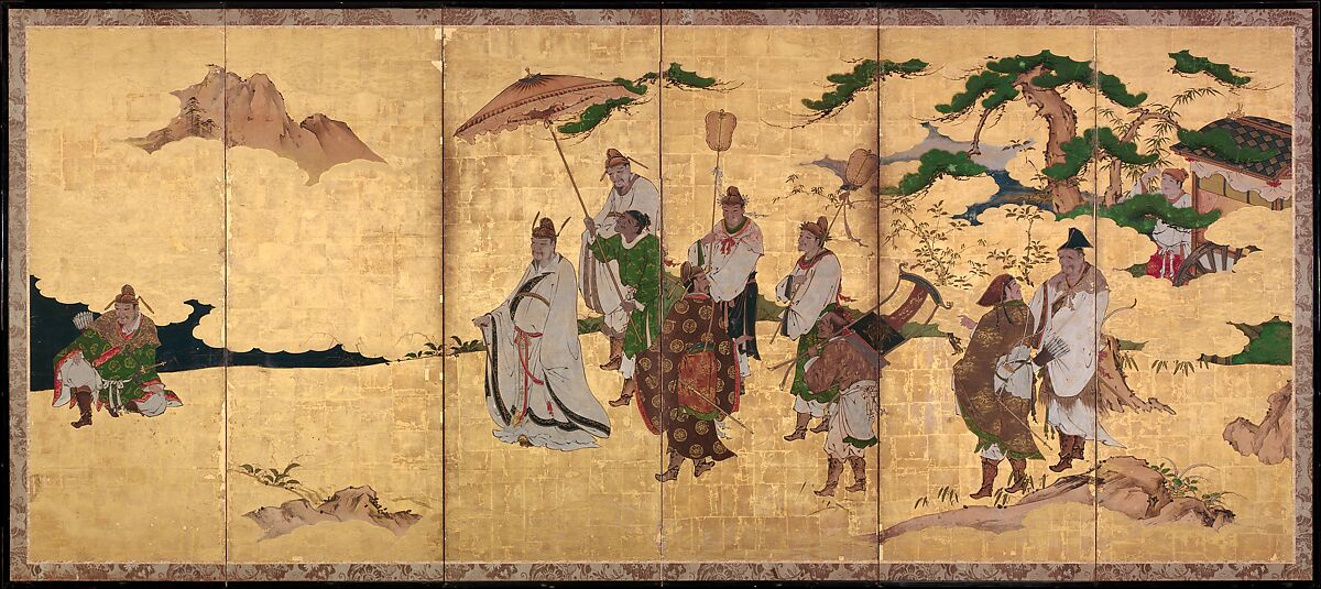 Attributed to Kano Takanobu - Meeting between Emperor Wen and