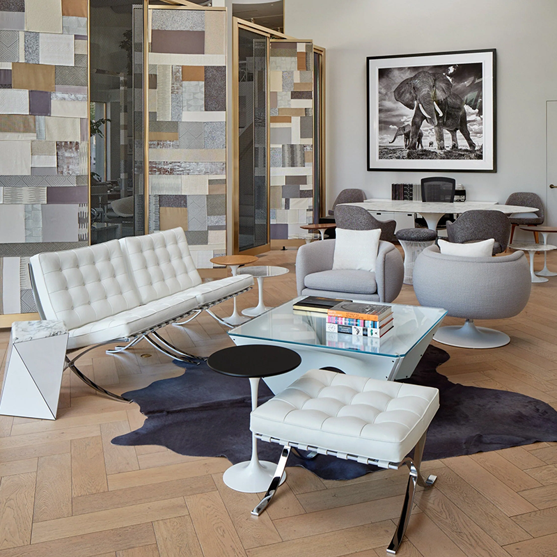 KNOLL（ノル）バルセロナ スツール リラックス ベネチア レザー