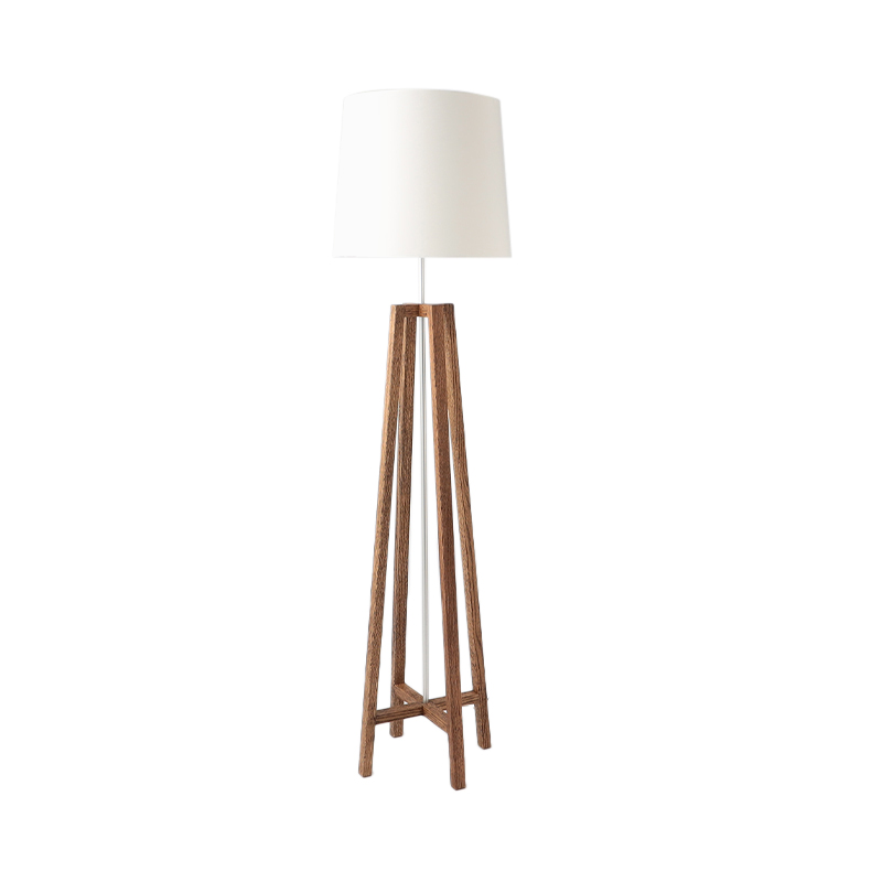 CROSS FLOOR LIGHT STAND DARK SHADE WHITE｜5%point | THE CONRAN