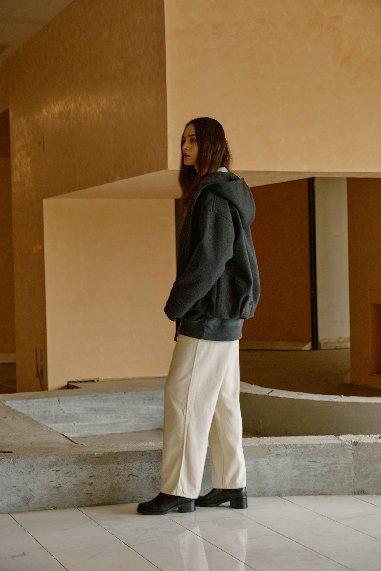 SILK NEP DENIM PANTS for WOMEN｜WHITE – Cornier