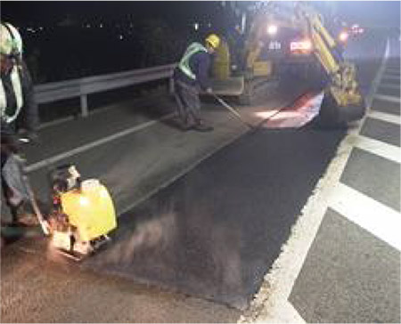E32 徳島自動車道 川之江東JCT～井川池田IC（上り線）において緊急工事
