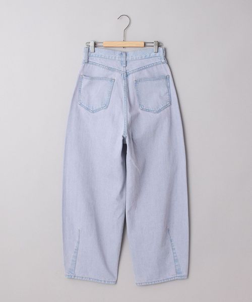春気分上がる美シルエットパンツ】デニムトッピングカーブパンツ