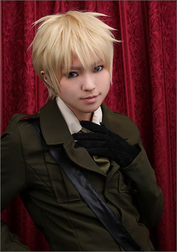 ヘタリア イギリス 風 ウィッグ 【カラー変更可】 ヘタリア 風