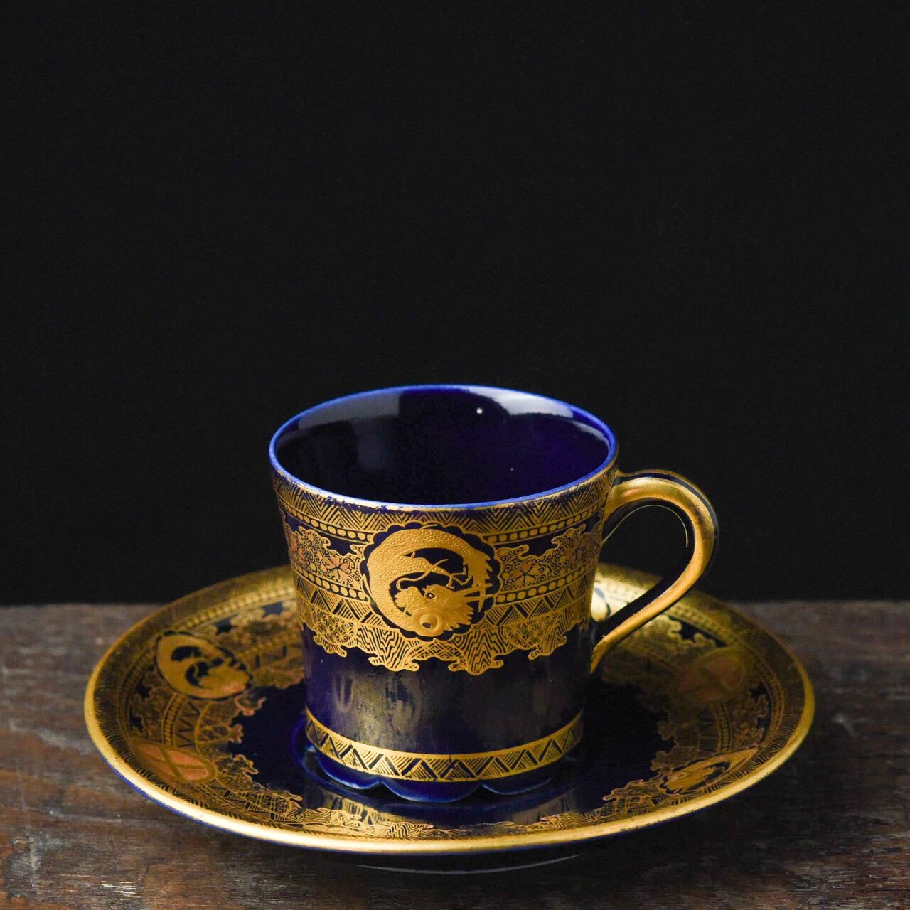 京薩摩の魁 錦光山宗兵衛 デミタスカップ 京焼 薩摩焼 京薩摩の魁 錦