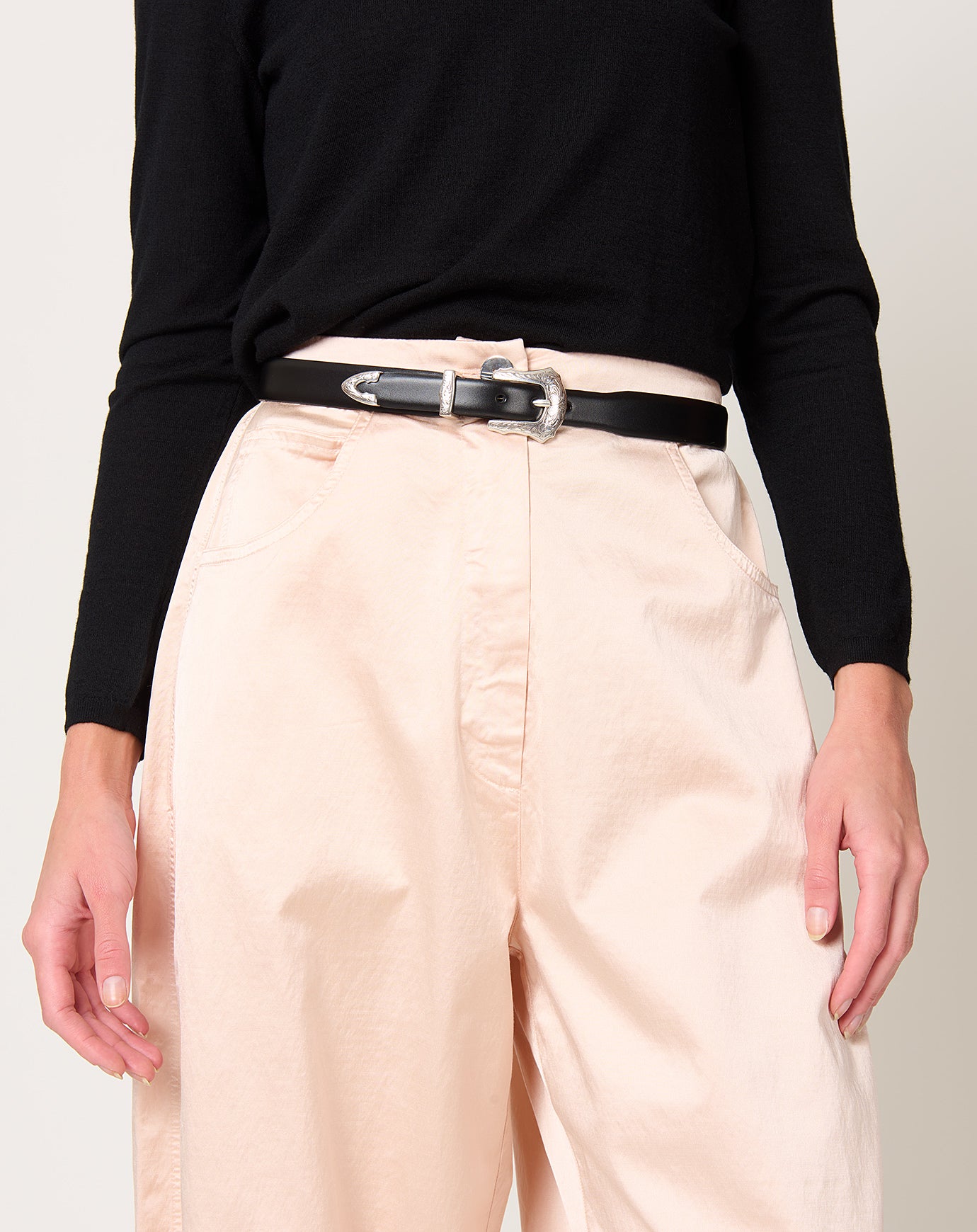 Metal Buckle Belt in Black | TOGA Archives | Covet + Lou | Covet + Lou