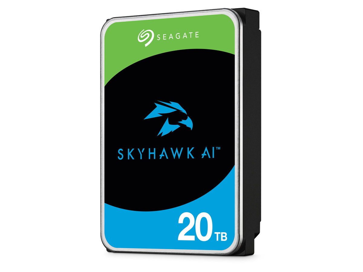 Seagate、ビデオ専用ドライブの新製品「SkyHawk AI 20TB HDD」を発表