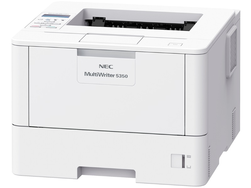 NEC、無線LANを標準搭載したA4モノクロプリンター「MultiWriter 5350