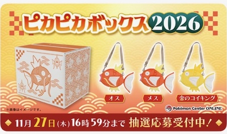 2026年ポケモン福袋 【金コイキング】【イーブイ】大当り