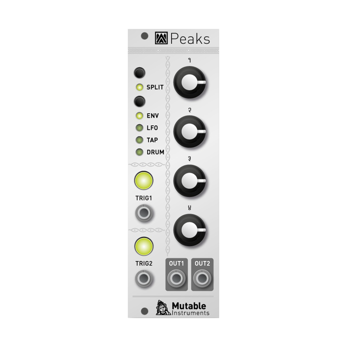 Mutable Instruments Peaks—Clockface Modular