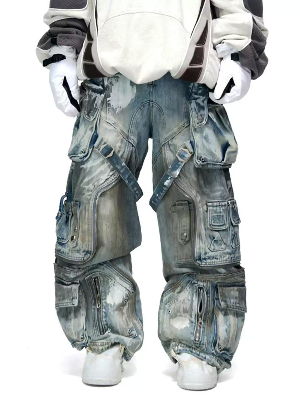 PERSONSOUL(パーソンソウル) - Graffiti Wide Leg Jeans グラフィティ