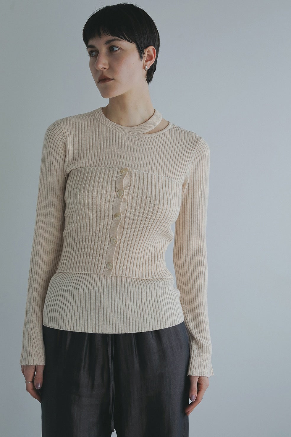 BUSTIER SET RIB KNIT｜TOPS(トップス)｜MANOF OFFICIAL ONLINE STORE