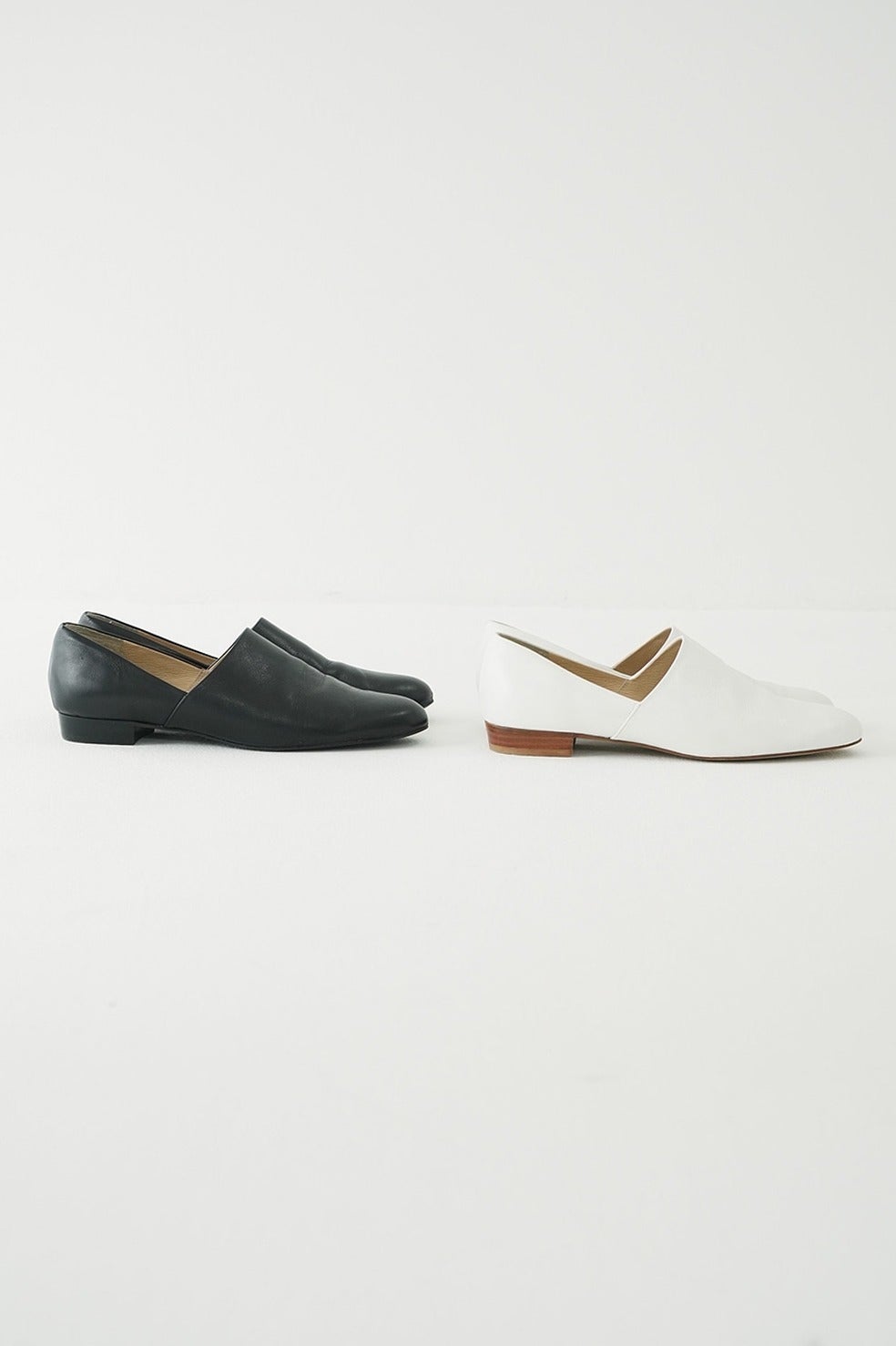 SIDE CUT STACKED HEEL FLAT SHOES｜BAG/SHOES(バッグ/シューズ
