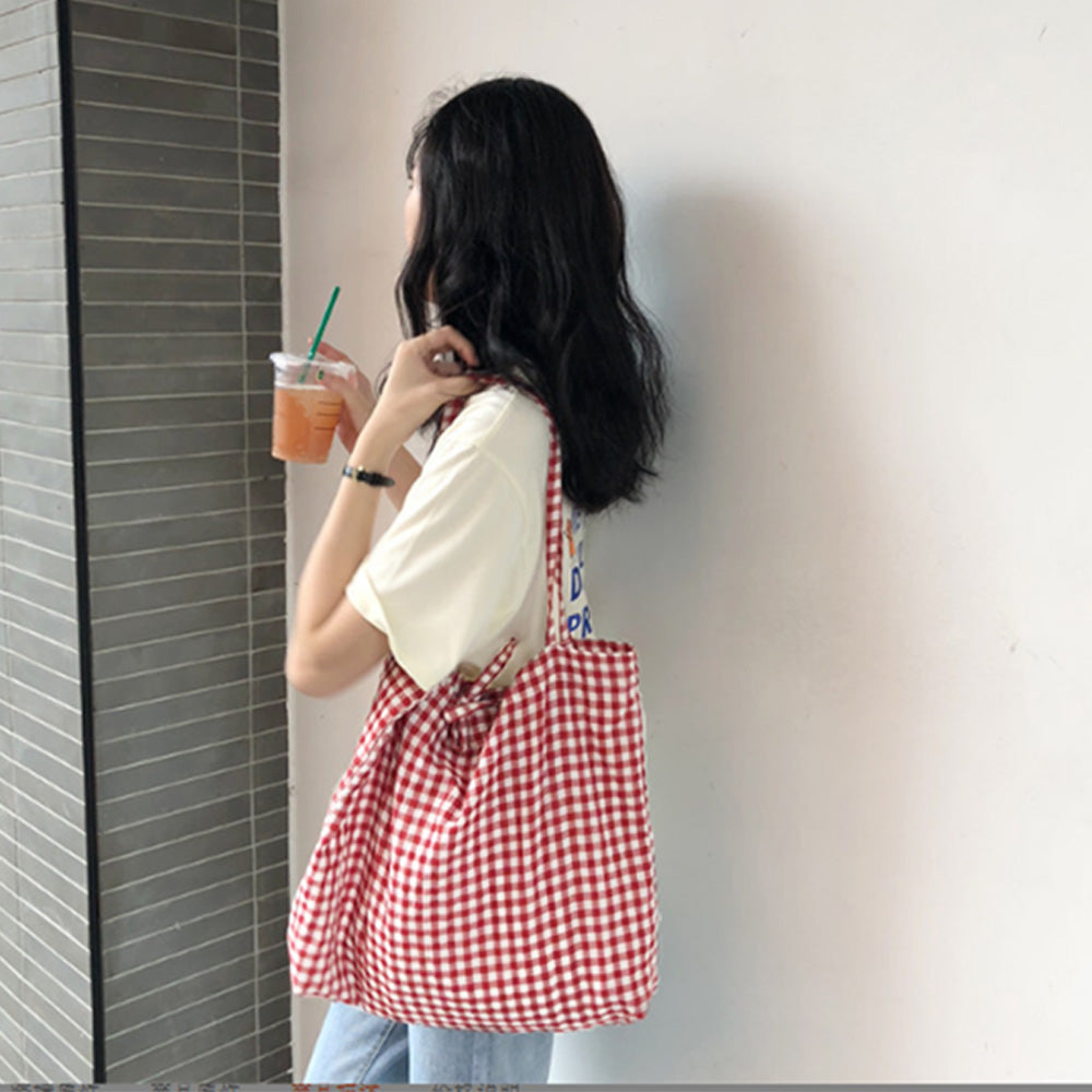 レディーストートバッグ エコバッグ チェック柄 ギンガムチェック