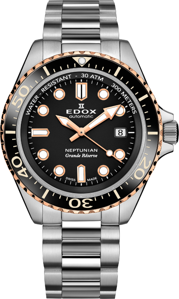 EDOX NEPTUNIAN GRANDE RÉSERVE DATE AUTOMATIC 42MM MEN'S WATCH