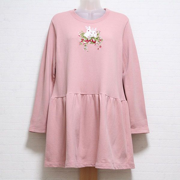 ピンク野いちごの森刺繍スウェットチュニック - ピンクハウス通販