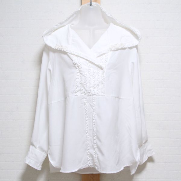 オフ白ピコフリルフード付きブラウス - ピンクハウス通販｜リサイクル