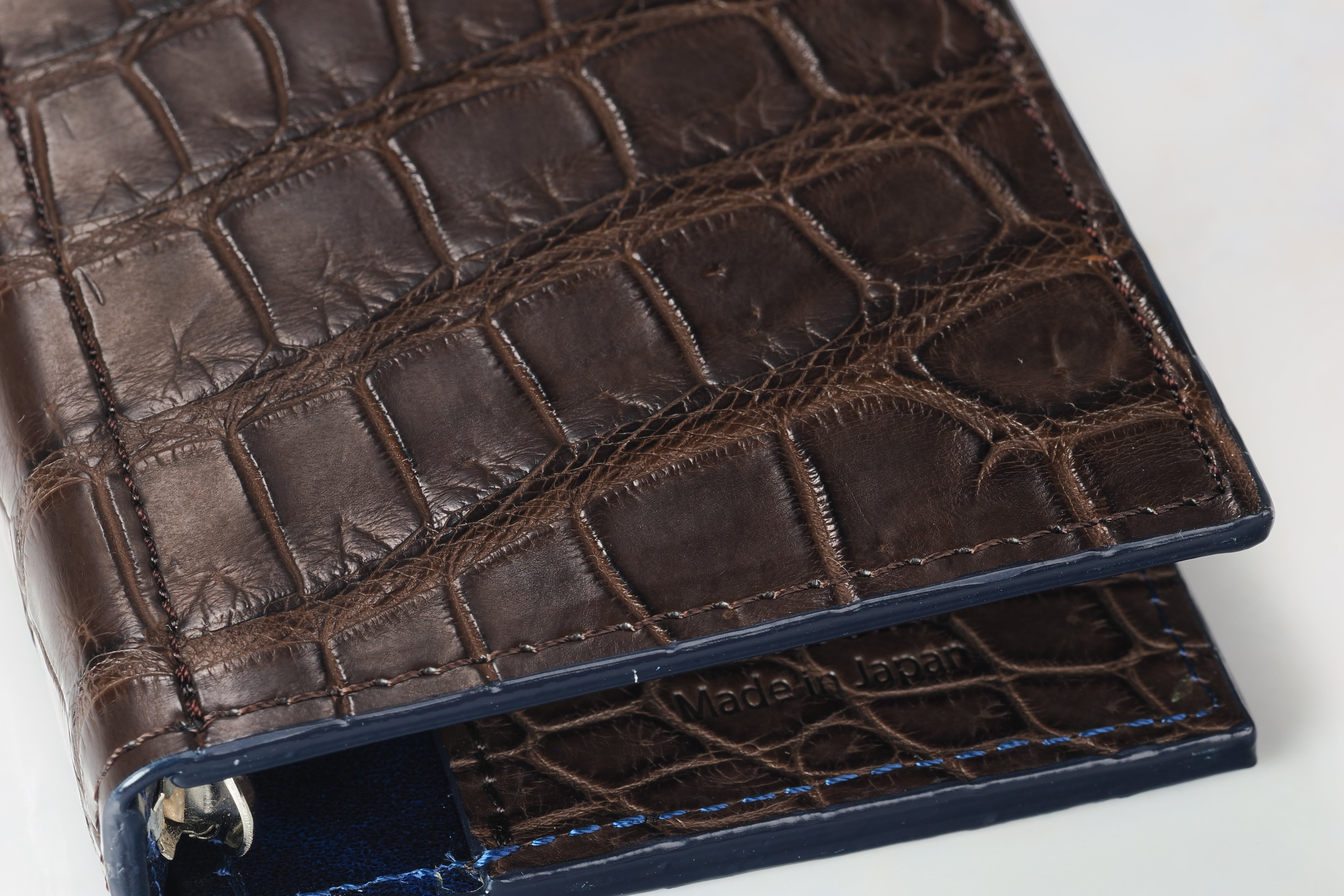 システム手帳 クロコダイル ミニ6ナロー φ11mm ブラウン（趣味文