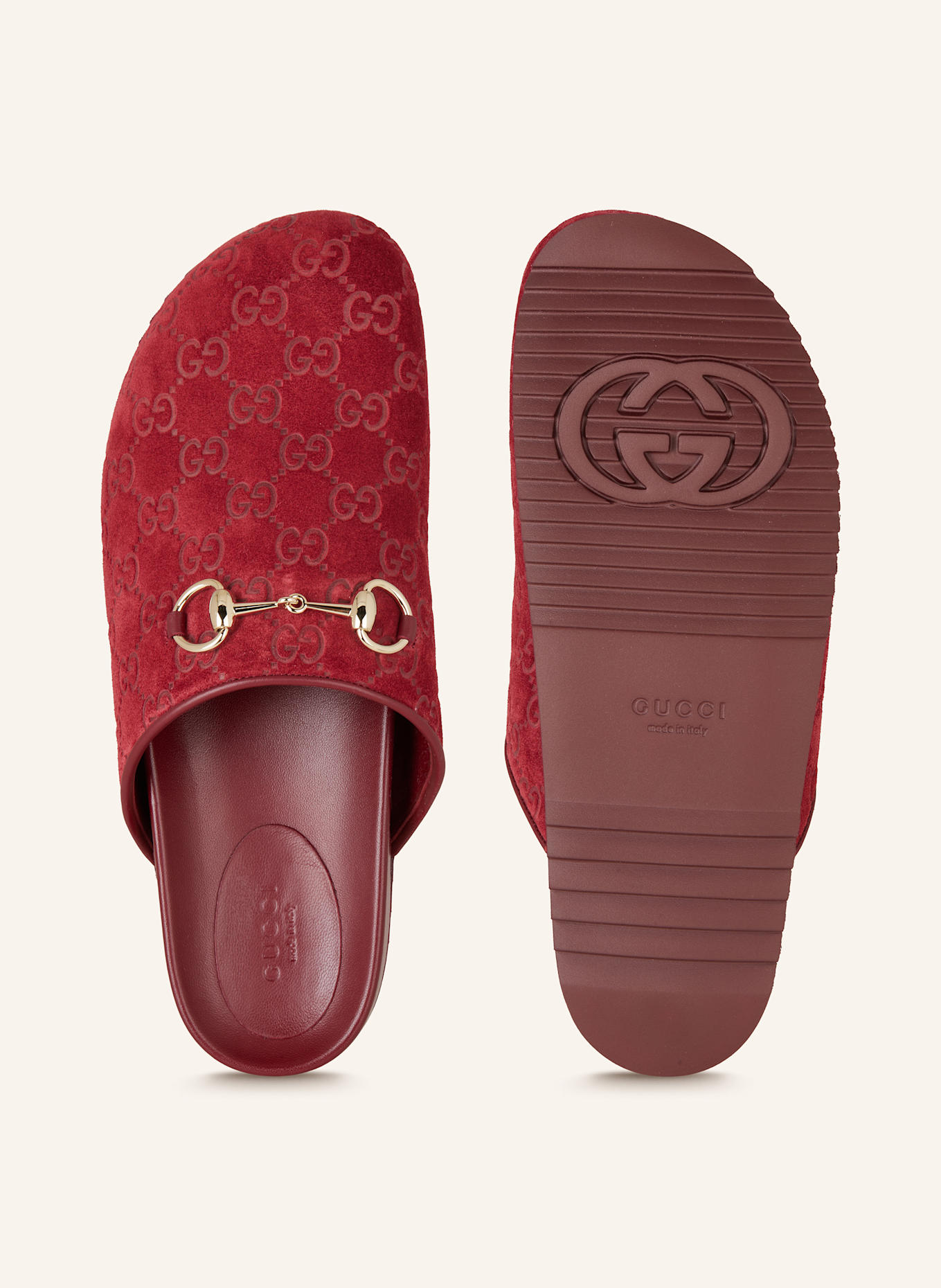 GUCCI Slides in 6207 rosso ancora/ros.anc