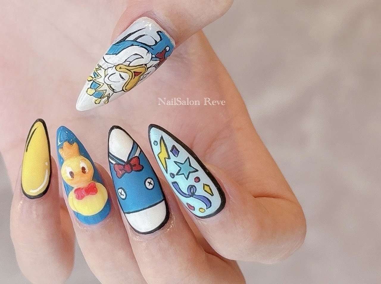 3Dネイルパーツ パルパルーザ ドナルド クワッキー ダックシティ