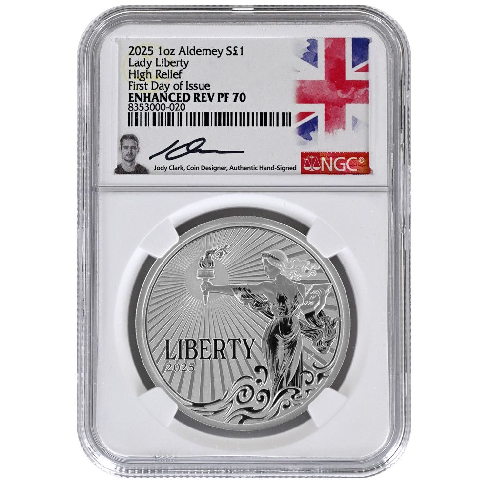 2025 1OZ SILVER JODY CLARK LADY LIBERTY - ENHANCED RP70 SIGNED
