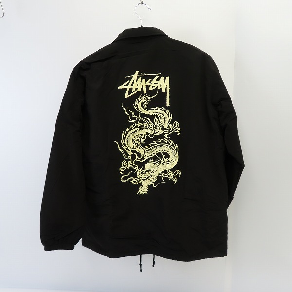 STUSSY/ステューシー ドラゴンプリント ナイロン コーチジャケット
