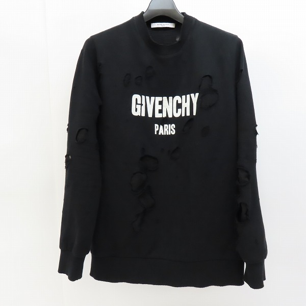 JPタグ】GIVENCHY/ジバンシィ デストロイ ダメージ加工 スウェット