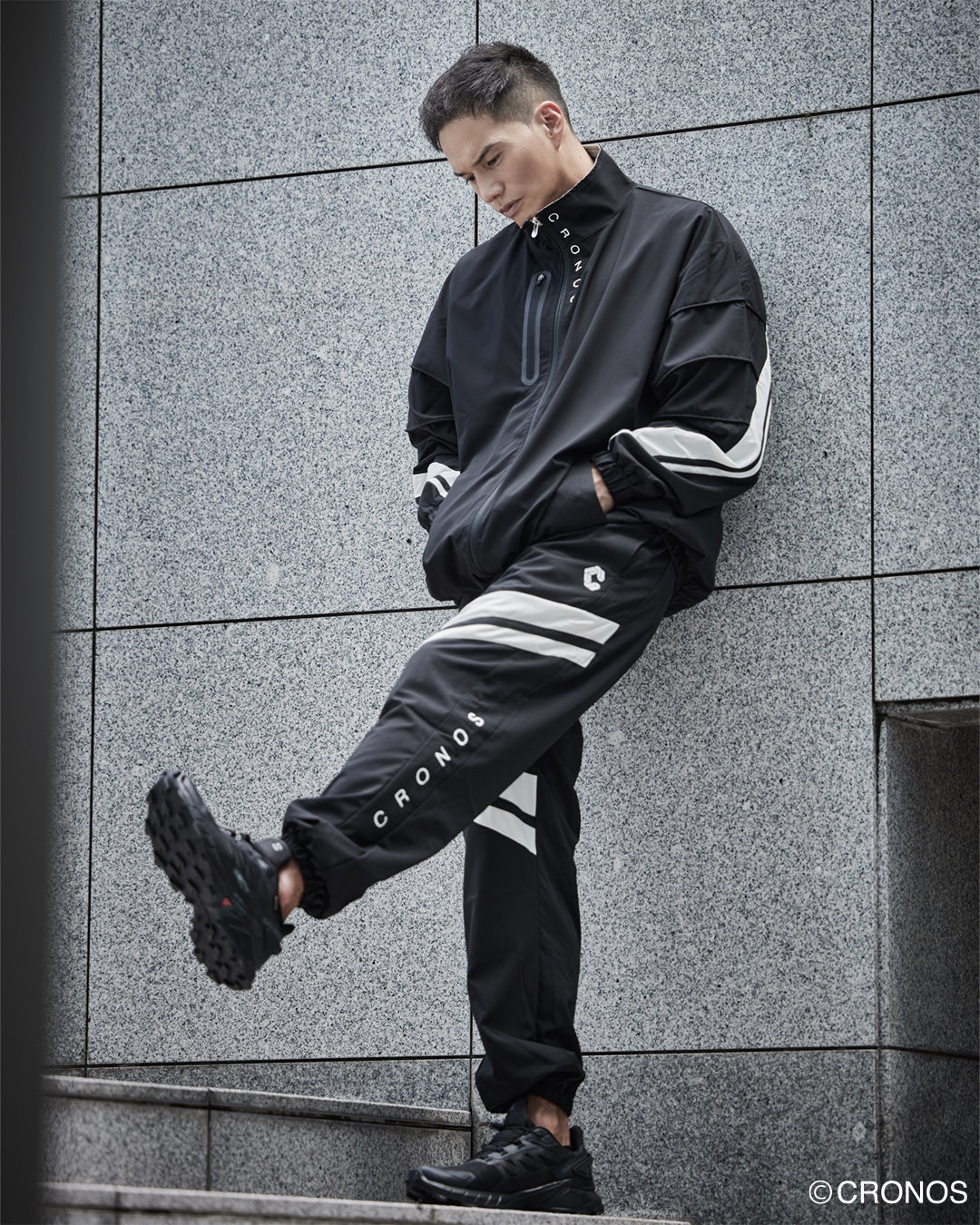 CRONOS クロノス Patchwork sweatshirt セットアップ CRONOS クロノス