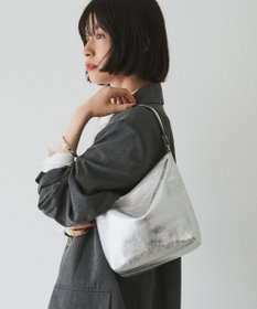 ソフトレザーシンプルショルダーバッグ【silver】(CE-1462) / russet