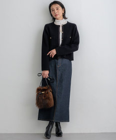 洗える】ミニブークレニット カーディガン / 23区 | ファッション通販