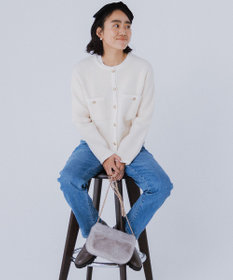 洗える】ミニブークレニット カーディガン / 23区 | ファッション通販