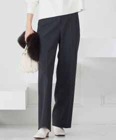 滝沢眞規子さん着用/洗える】ウォームストレッチ ワイド パンツ / 23区