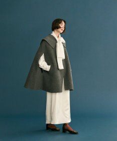 セーラーカラーダブルフェイスケープコート / #Newans | ファッション