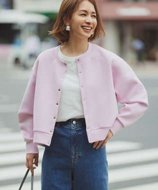 野呂佳代さん着用/新色追加】BEAUTY FORM JERSEY スナップカーディガン