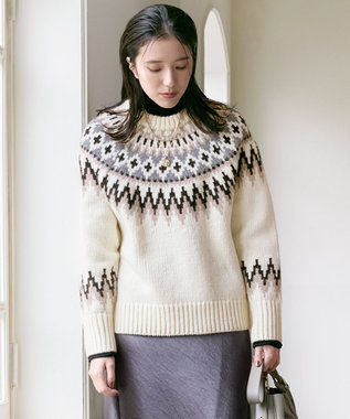 SLOW/一部店舗限定】ノルディック プルオーバー ニット / 23区 S