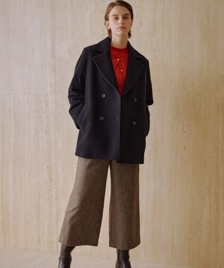 WEB限定カラーあり】Jackal ソフトメルトン Pコート / J.PRESS LADIES