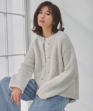 STORY×UNFILO】シャギーニット カーディガン / UNFILO | ファッション