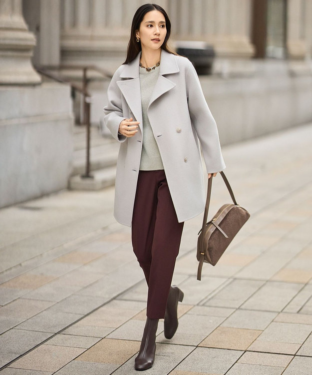 ウールリバーダブルブレストコート / 自由区 | ファッション通販