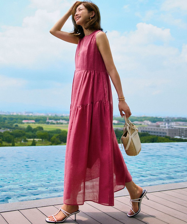 一部店舗限定/接触冷感/洗える】ラミータンブラー ノースリーブ