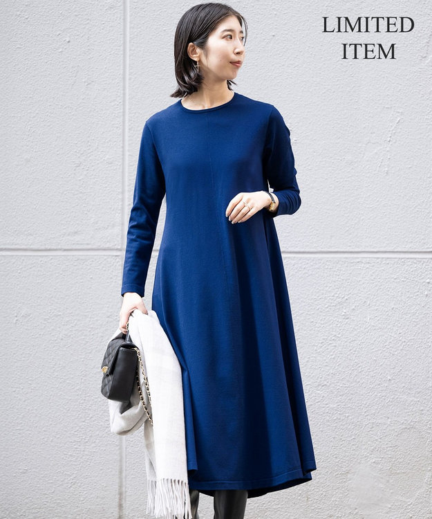 Sサイズ限定】ヴィスコースストレッチ フレアワンピース / 23区 S