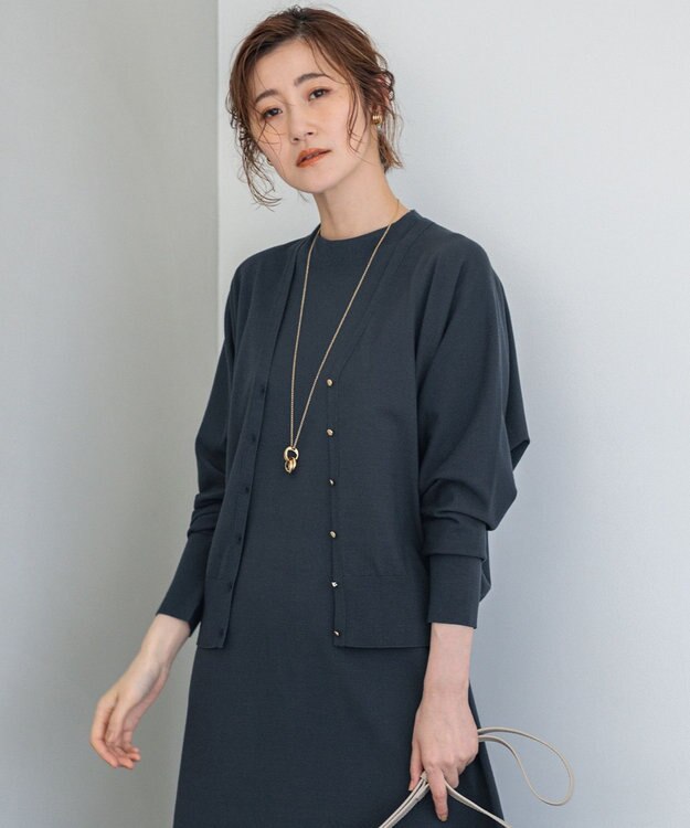 洗える】ヴィスコースストレッチ ドルマンスリーブ カーディガン / 23
