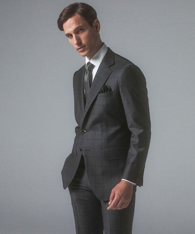 ZEGNA/ゼニア】TROFEO/トロフェオ スーツ（グレー×格子） / GOTAIRIKU