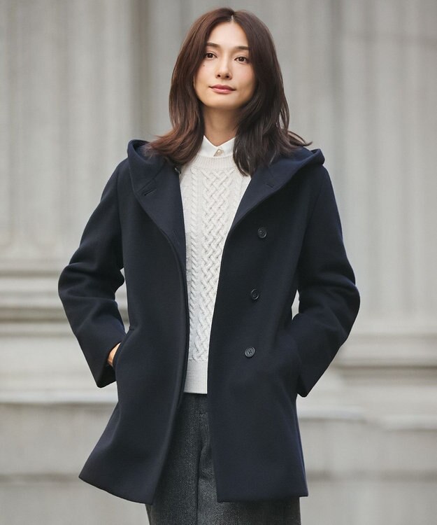 ショートビーバー フーデット コート / J.PRESS LADIES S