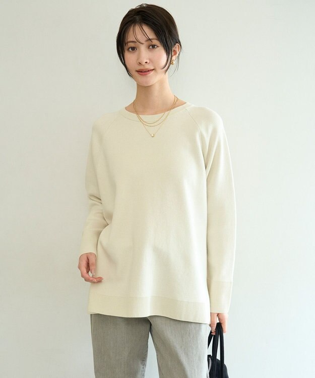 コットンカシミヤニット クルーネック / UNFILO | ファッション通販