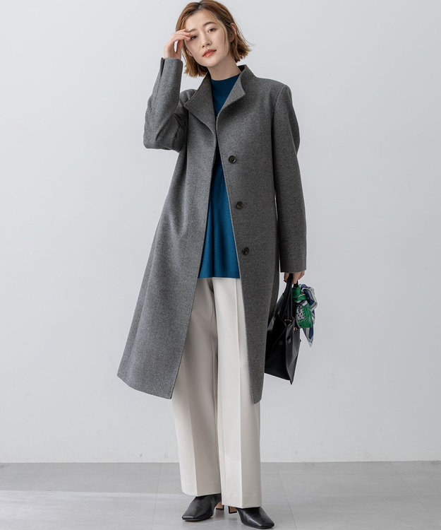 ウールカシミヤビーバー スタンドカラー コート / 23区 | ファッション