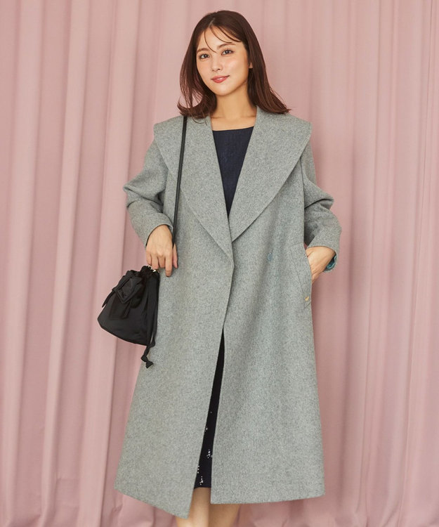 LOOFAH ショールカラーウールコート / TOCCA | ファッション通販