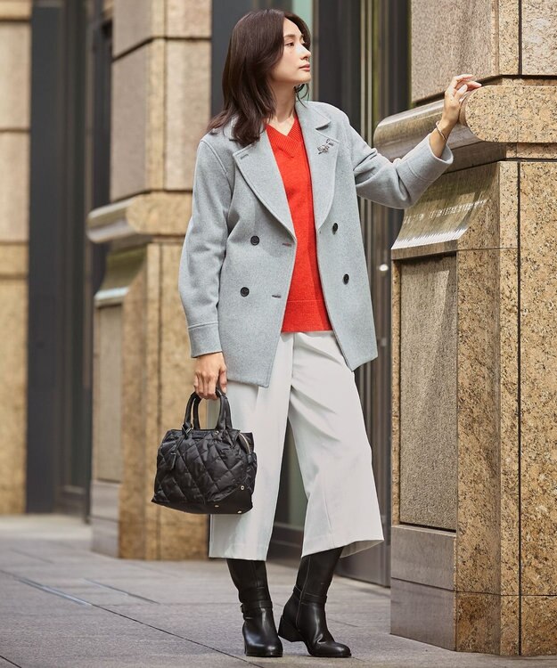 Jackal 140sソフトメルトン Pコート / J.PRESS LADIES | ファッション