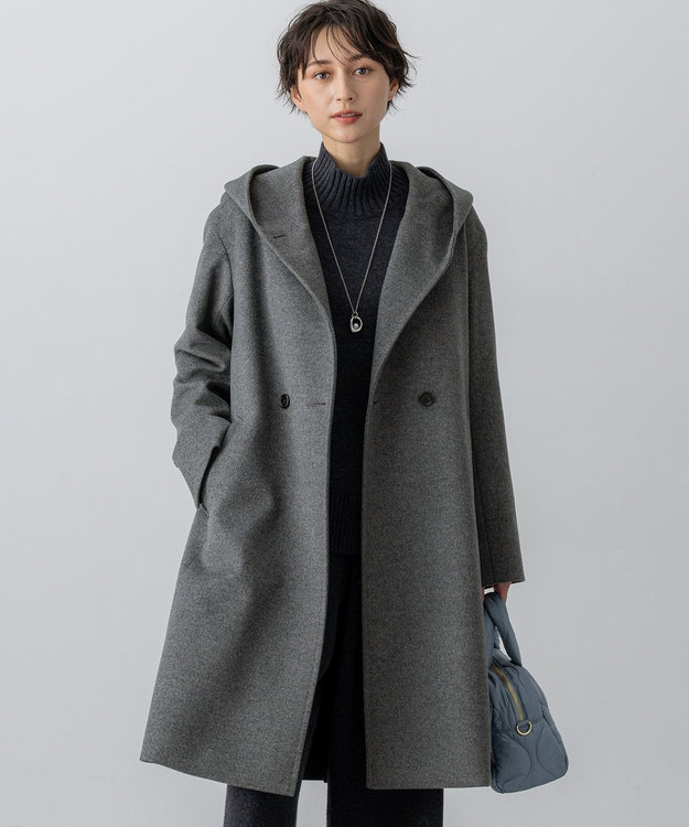 ウールカシミヤビーバー フーデット コート / 23区 | ファッション通販