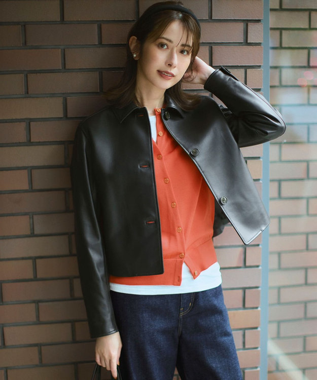 ラムレザー ステンカラー ジャケット / 23区 S | ファッション通販